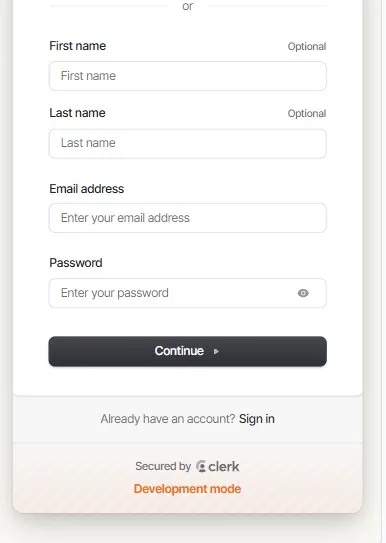 Create your account